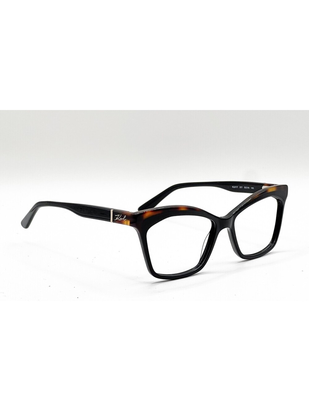 Karl Lagerfeld KL6117 017 Black Havana Gold Authentic Eyeglass Frames 53-16 - Picture 4 of 5